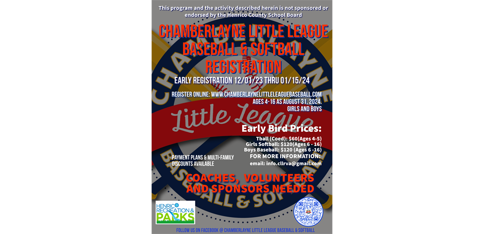 Online Registration Available December 1st!!  