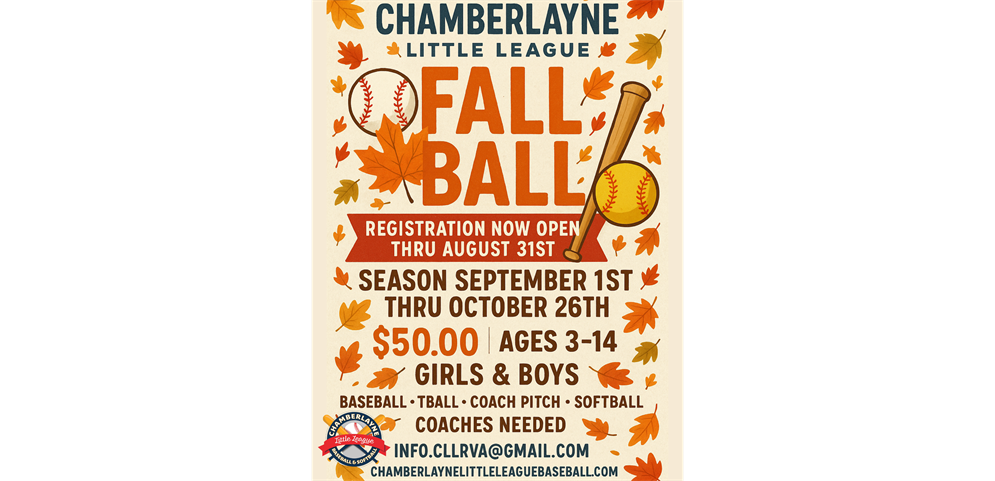 Fall Ball 2025 Registration Now Open